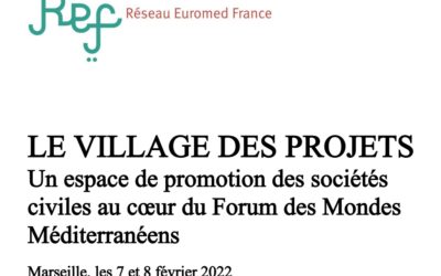 Retour sur le Village des projets tenu à Marseille en février 2022 – Rapport narratif et livrables