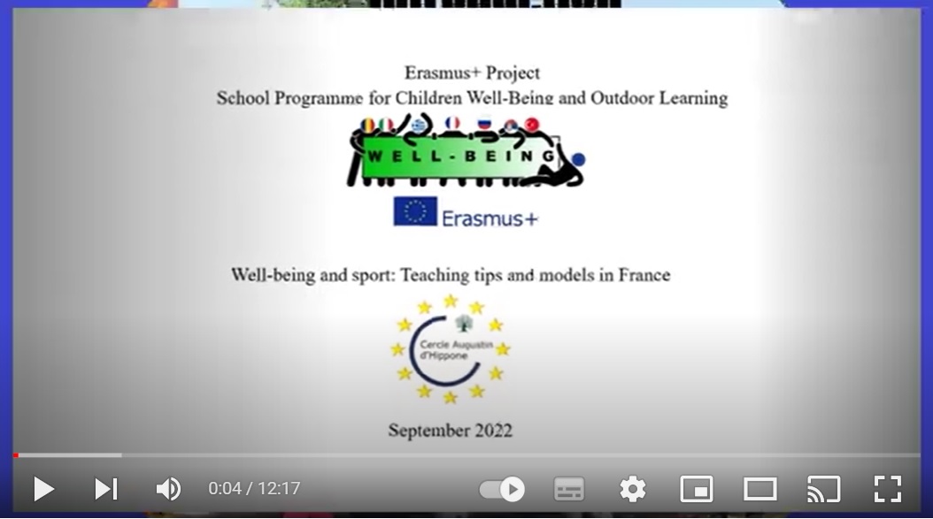 Well Being and sport : Teaching tips and models in France / CAH