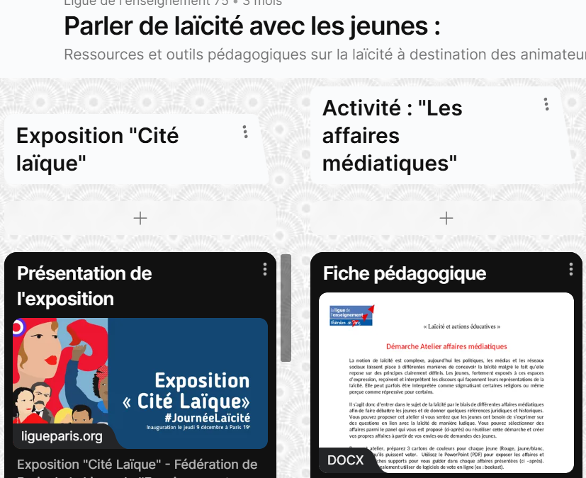 Parler de laïcité avec les jeunes : Ressources et outils pédagogiques sur la laïcité à destination des animateurices et animateurs / Ligue de l’enseignement